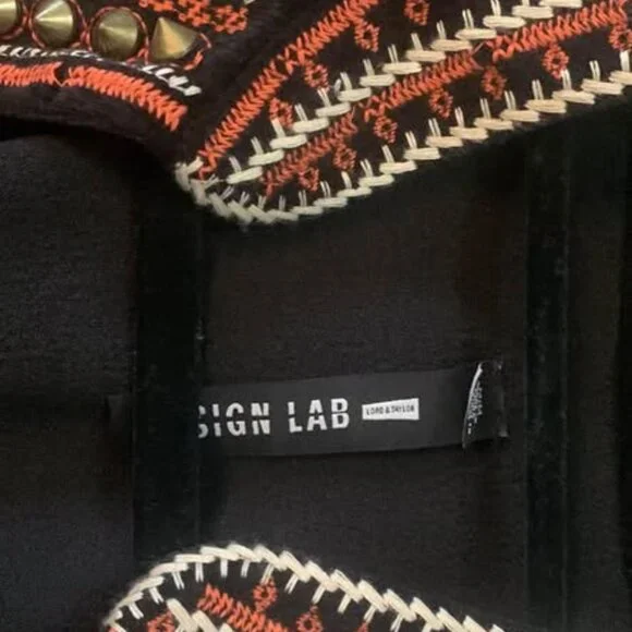 Velour Cropped Design Lab Jacket - Picture 3 of 3